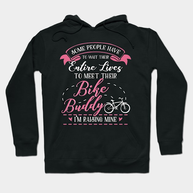 Bike Mom and Baby Matching T-shirts Gift Hoodie by KsuAnn